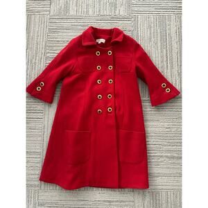 Anthropologie Red Peacoat / 4